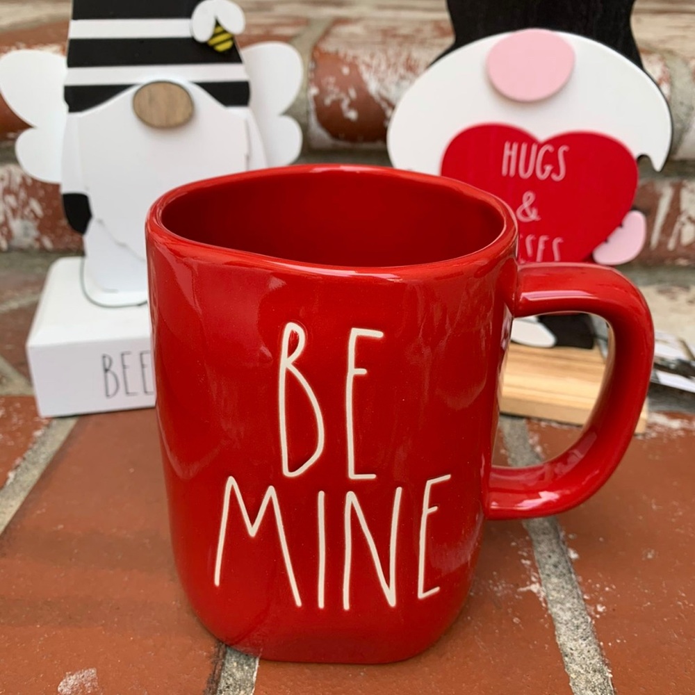 Rae Dunn Be Mine Valentines Day coffee Mug Cup 2020 farmhouse decor tier tray